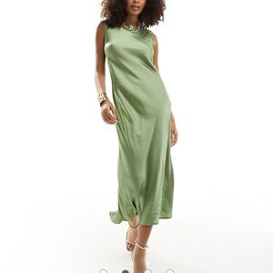 ASOS satin midi dress